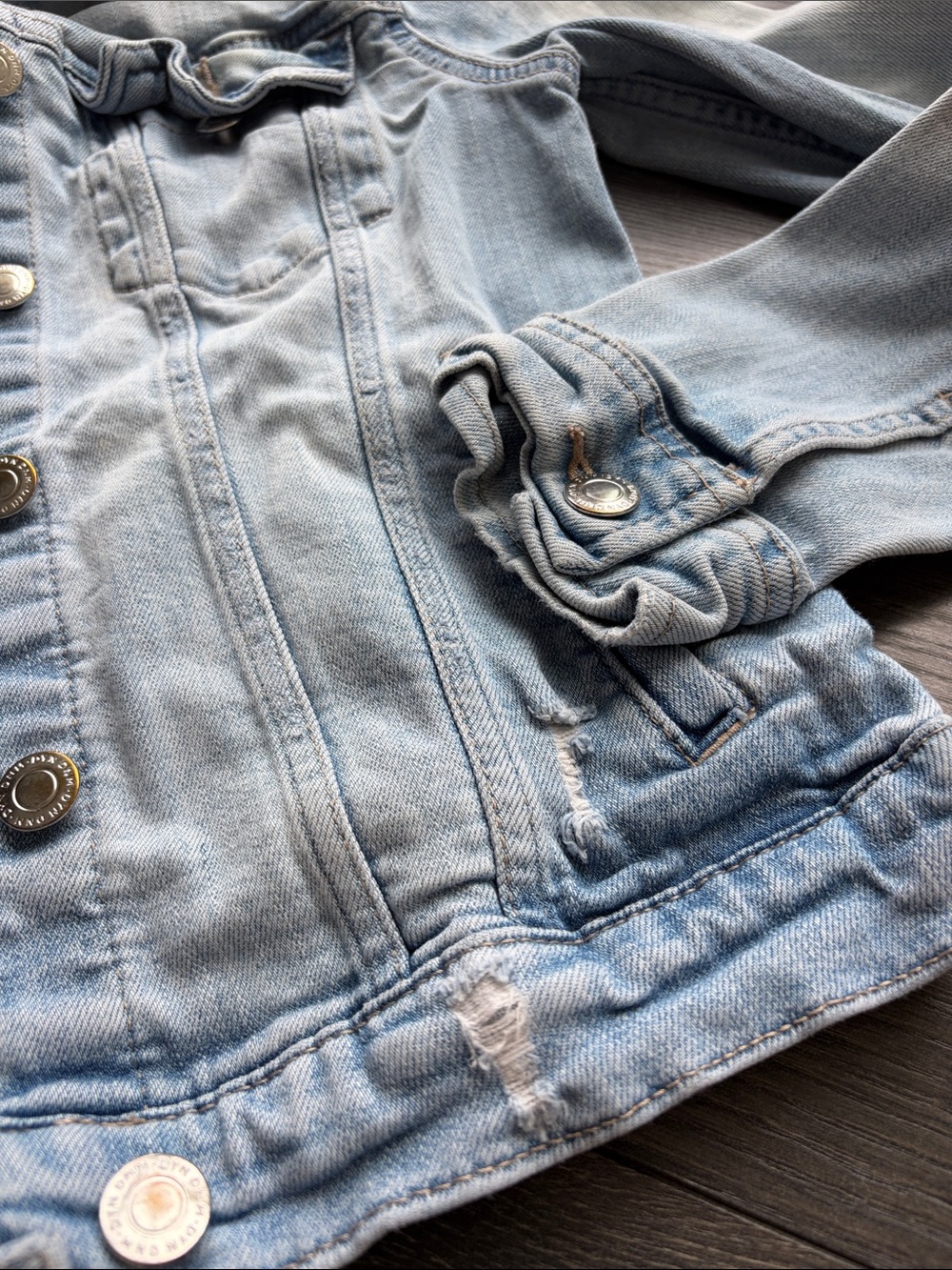 Dynamite Light Wash Blue Denim Jacket - Picture 5 of 7